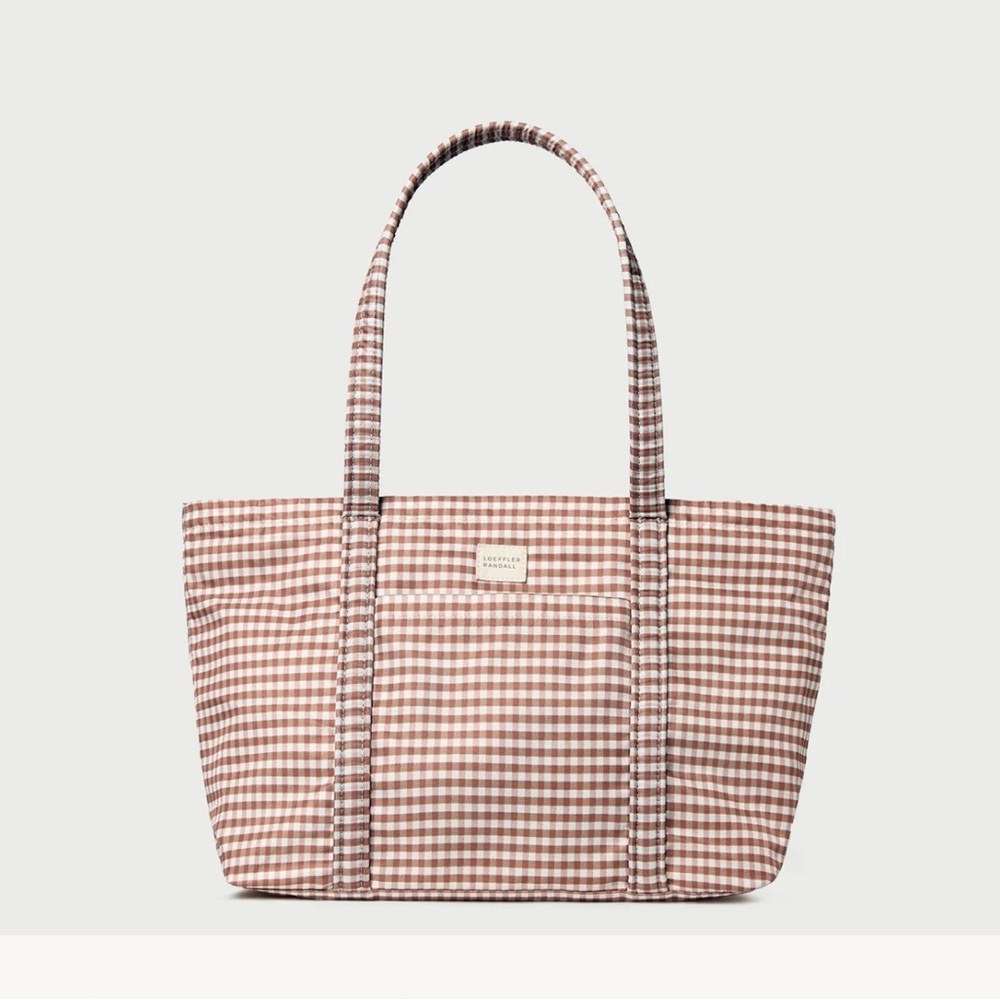Loeffler Randall Brown Gingham Everyday Tote